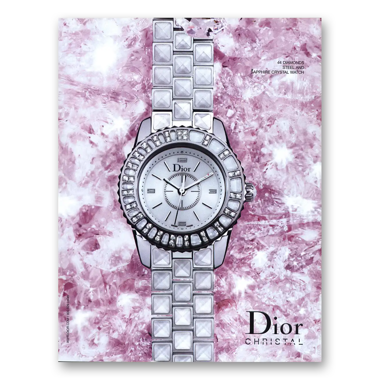 2006 Dior Christal Vintage Magazine Print Ad