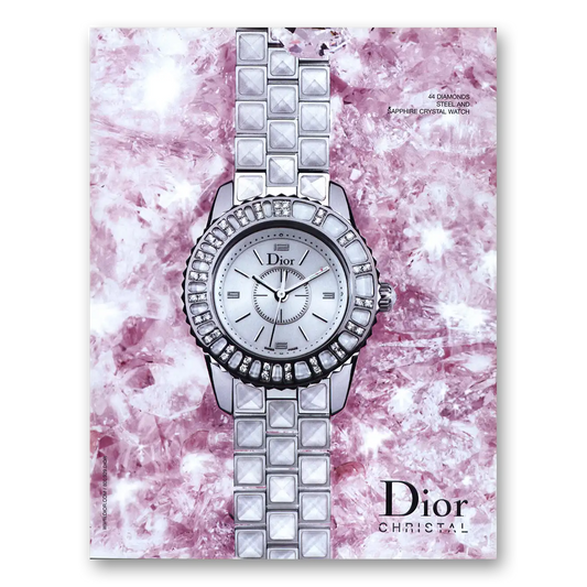 2006 Dior Christal Vintage Magazine Print Ad