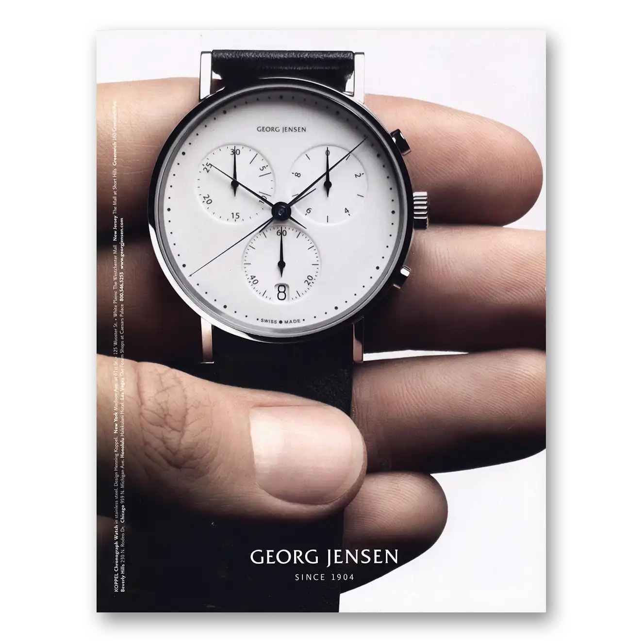 2006 Georg Jensen Watch Since 1904 Vintage Magazine Print Ad