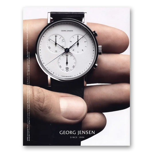 2006 Georg Jensen Watch Since 1904 Vintage Magazine Print Ad