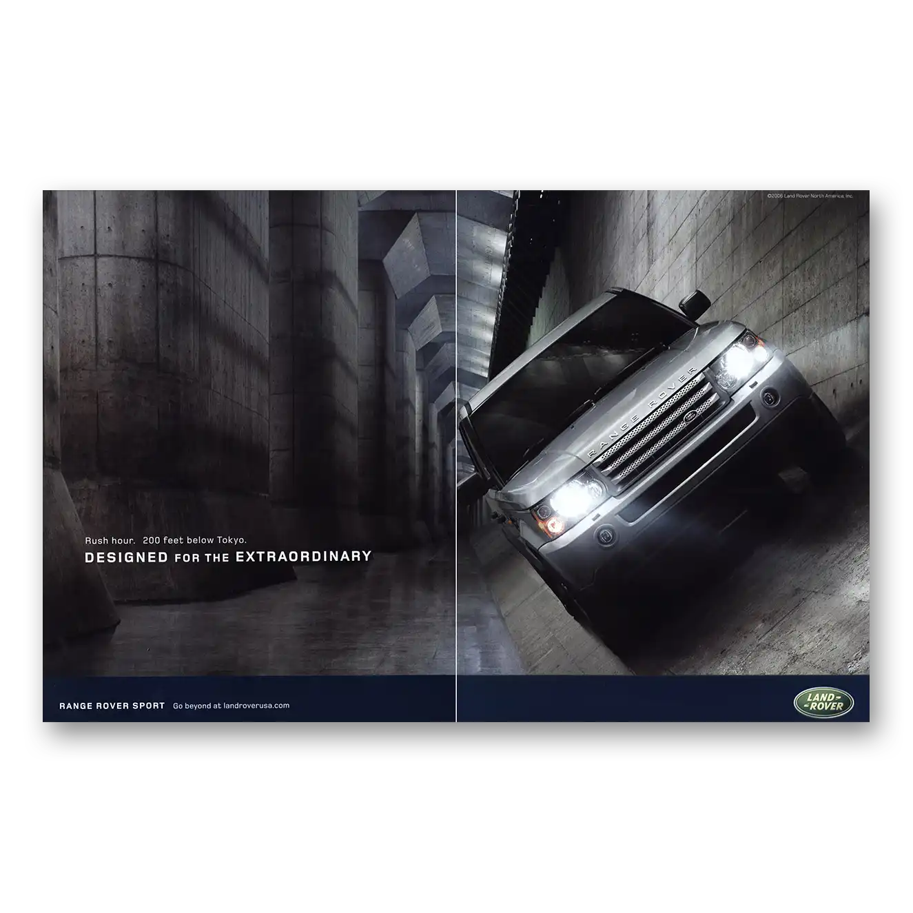 2006 Land Rover 200 Feet Below Tokyo Vintage Magazine Print Ad