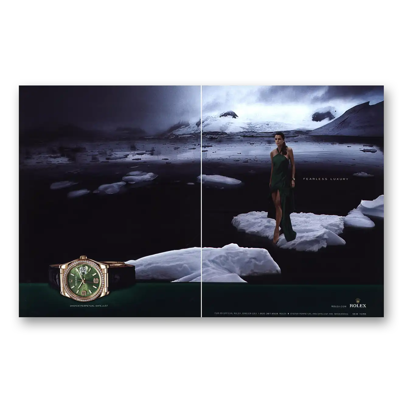 2006 Rolex Fearless Luxury Vintage Magazine Print Ad