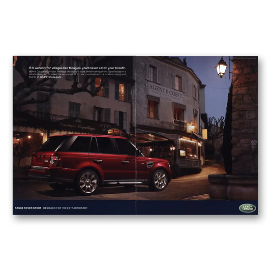 2007 Land Rover Villages Like Mougins Vintage Magazine Print Ad