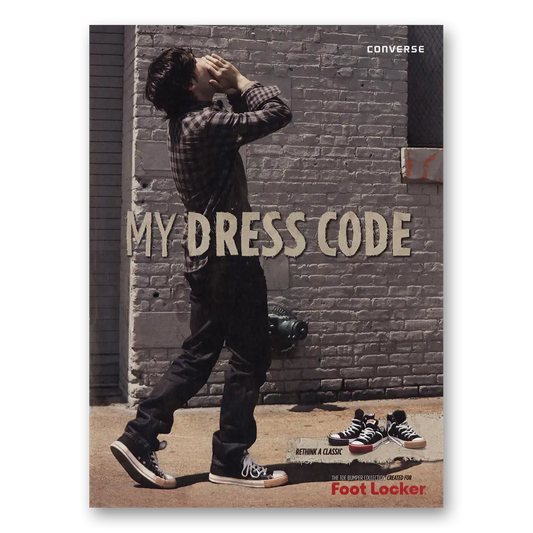 2009 Converse Shoes My Dress Code Vintage Magazine Print Ad