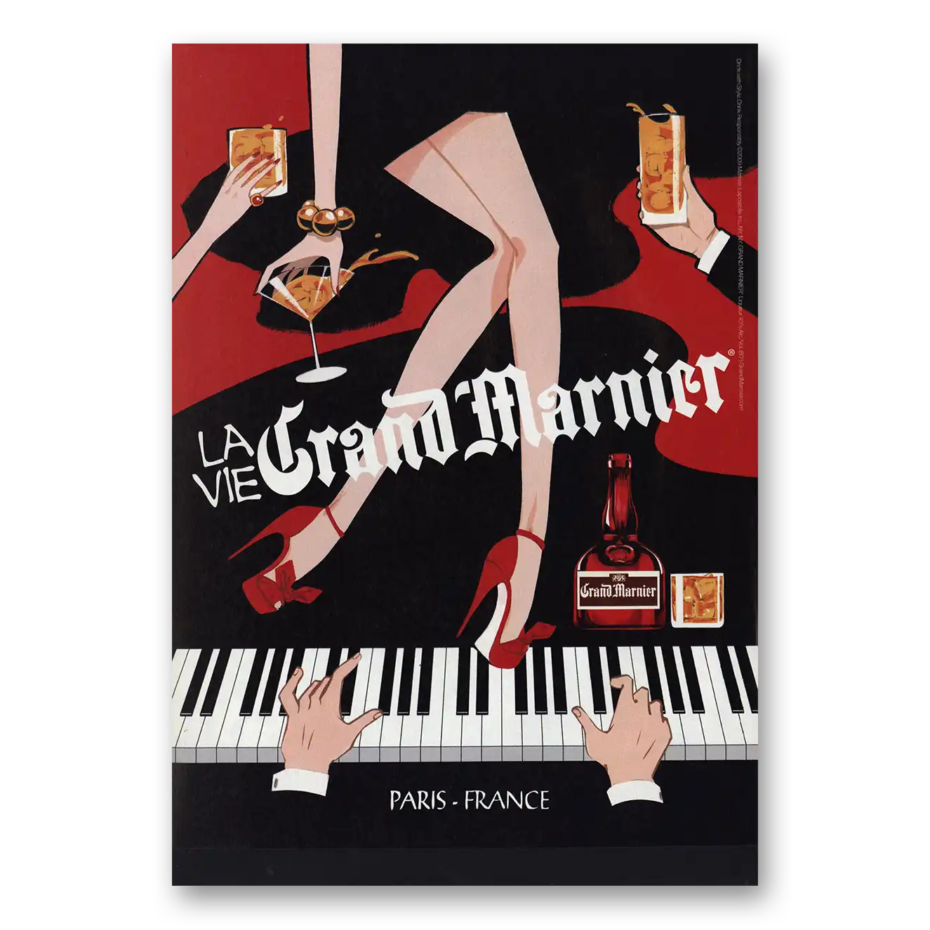 2009 Grand Marnier La Vie Grand Marnier Paris Vintage Magazine Print Ad