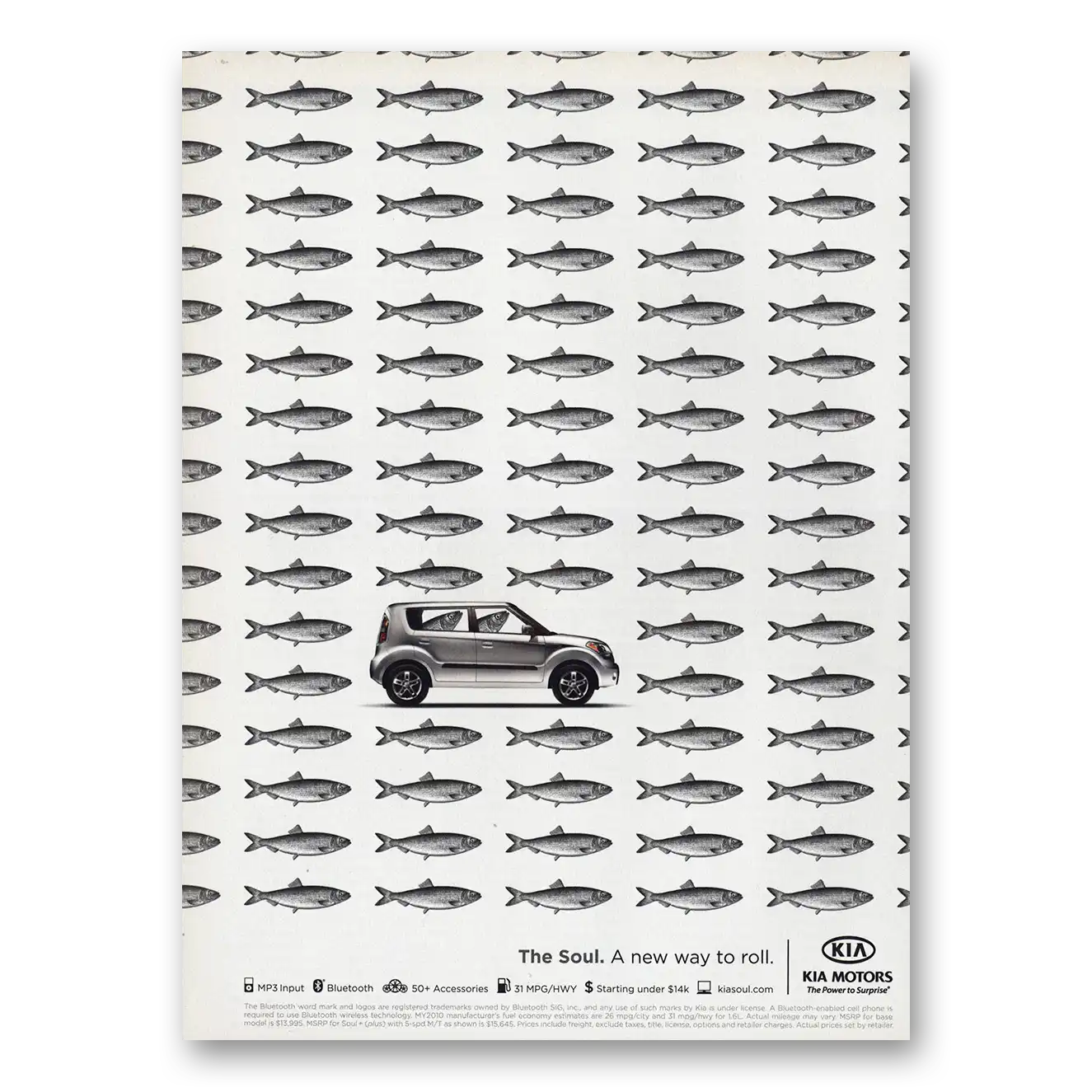 2009 Kia Soul New Way to Roll Vintage Magazine Print Ad