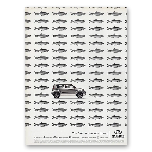 2009 Kia Soul New Way to Roll Vintage Magazine Print Ad