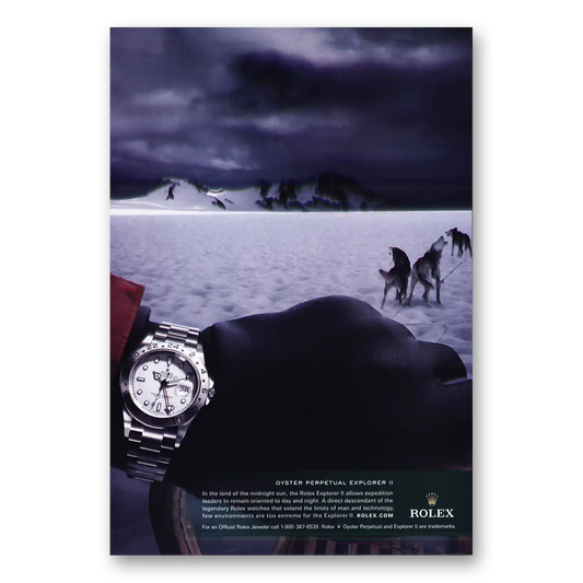 2009 Rolex Oyster Perpetual Explorer Vintage Magazine Print Ad