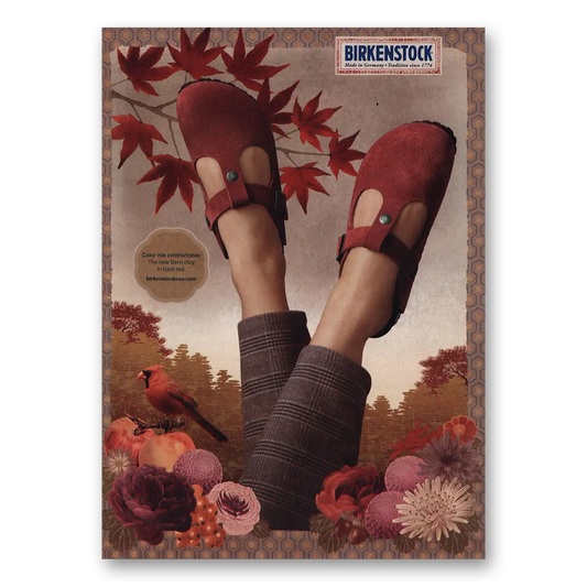 2010 Birkenstock Color Me Comfortable Vintage Magazine Print Ad