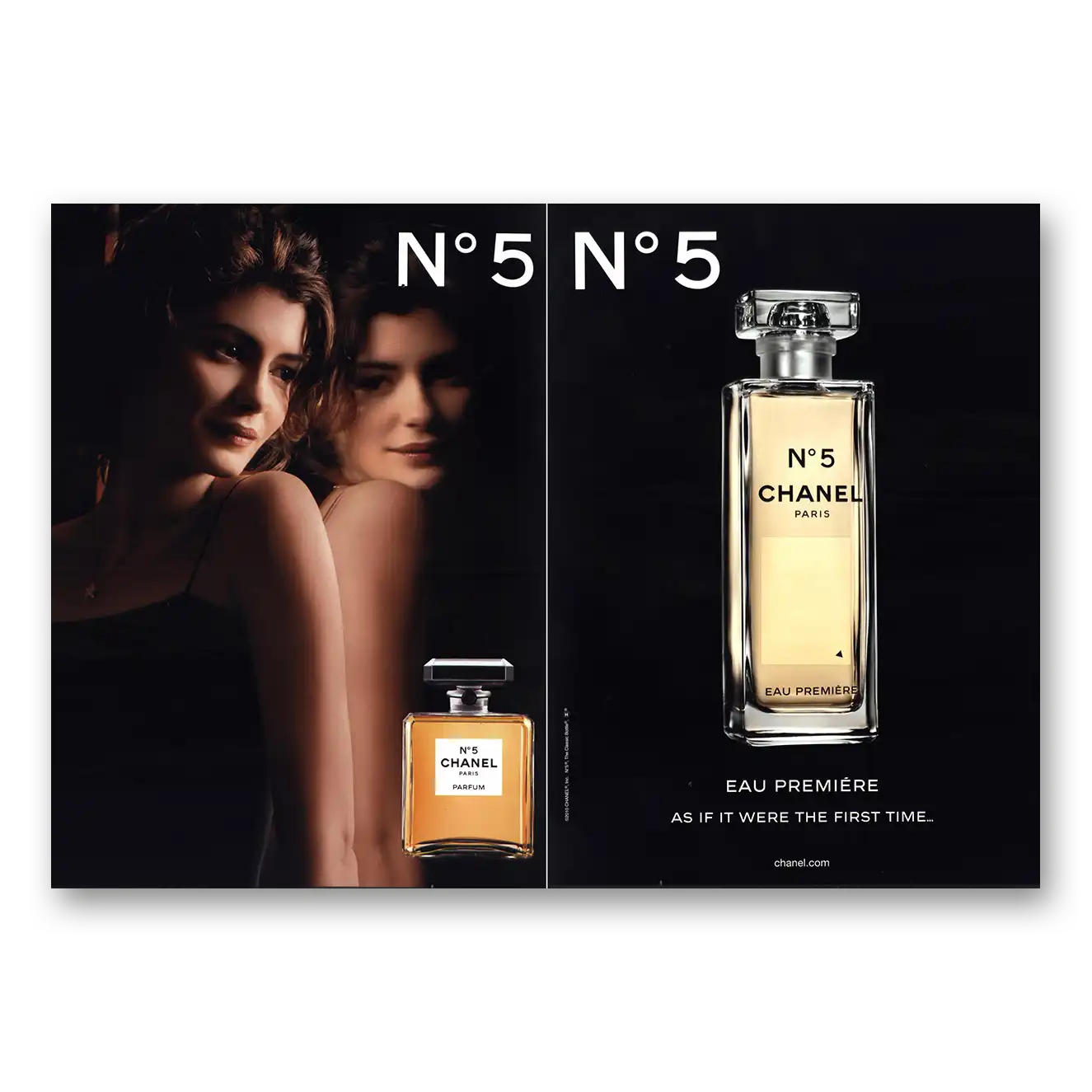 2010 Chanel No 5 Eau Premiere Vintage Magazine Print Ad