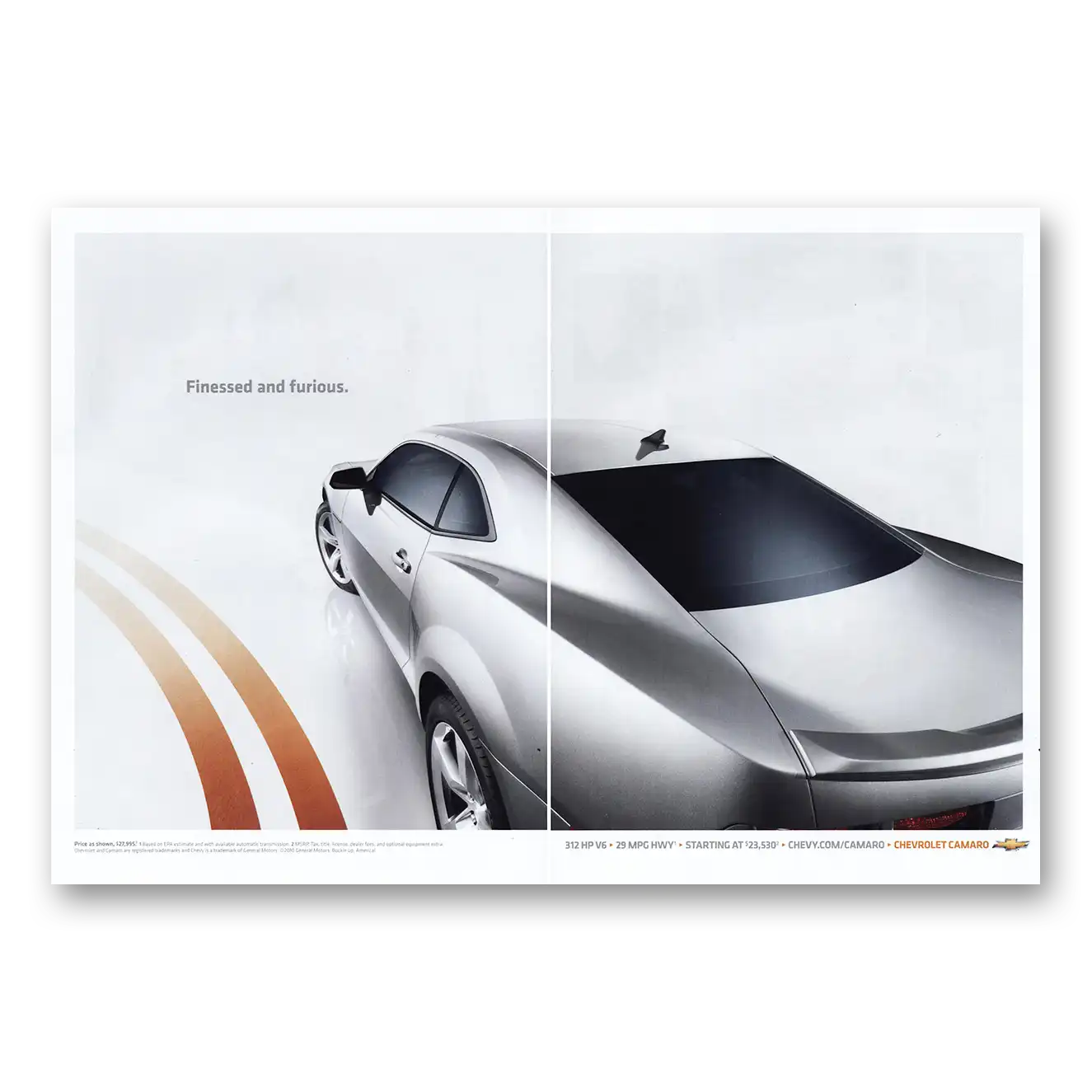 2011 Chevrolet Camaro Finessed and Furious Vintage Magazine Print Ad