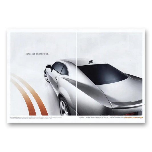 2011 Chevrolet Camaro Finessed and Furious Vintage Magazine Print Ad