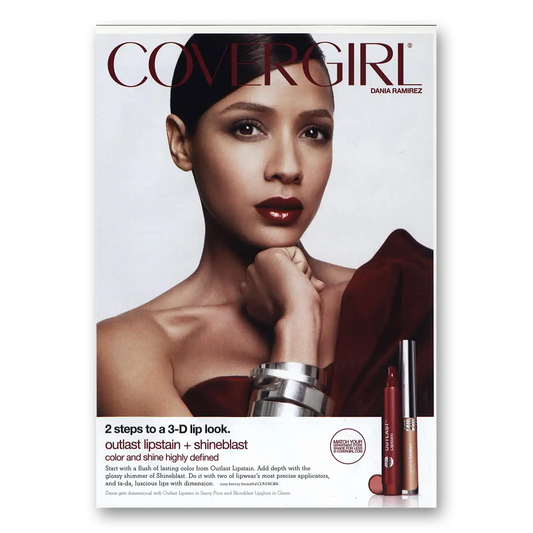 2010 Cover Girl Dania Ramirez Vintage Magazine Print Ad