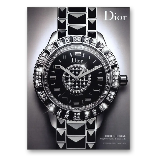 2010 Dior Christal Vintage Magazine Print Ad