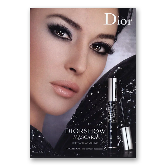 2010 Dior Diorshow Mascara Vintage Magazine Print Ad