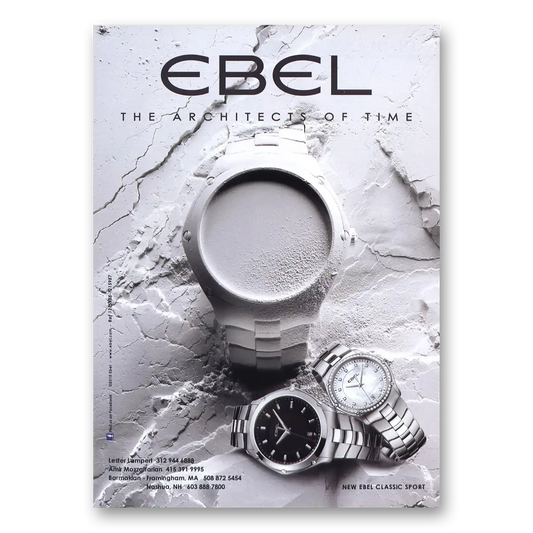 2010 Ebel Watch Classic Sport Vintage Magazine Print Ad