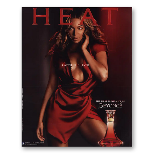 2010 Beyonce Heat Perfume Vintage Magazine Print Ad