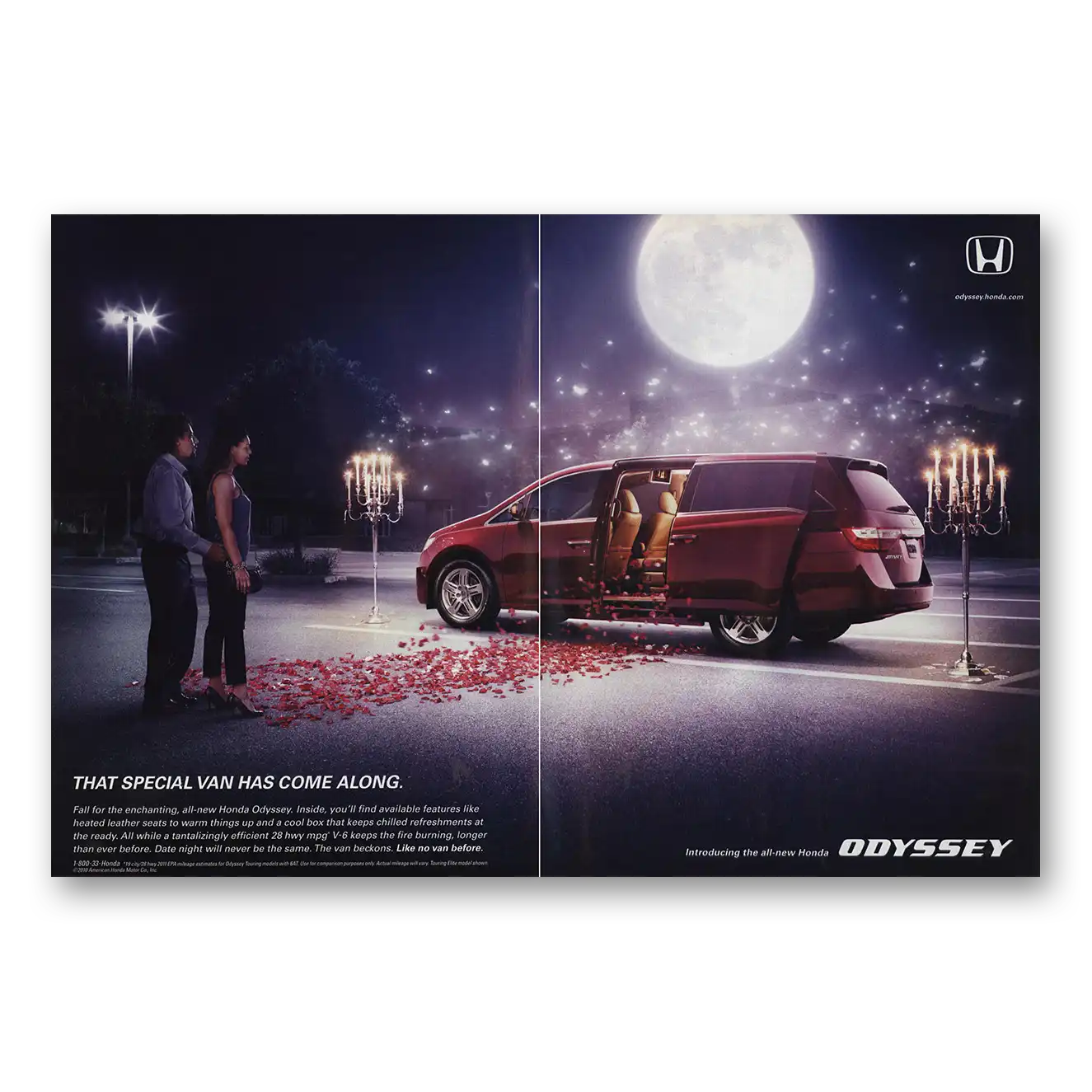 2010 Honda Odyssey Special Van Has Come Along Vintage Magazine Print Ad