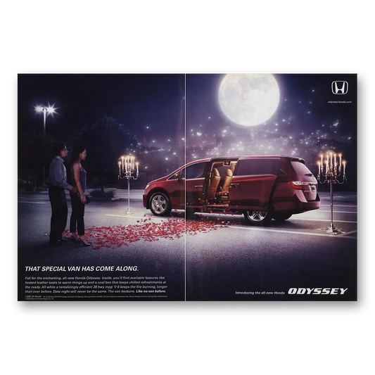 2010 Honda Odyssey Special Van Has Come Along Vintage Magazine Print Ad