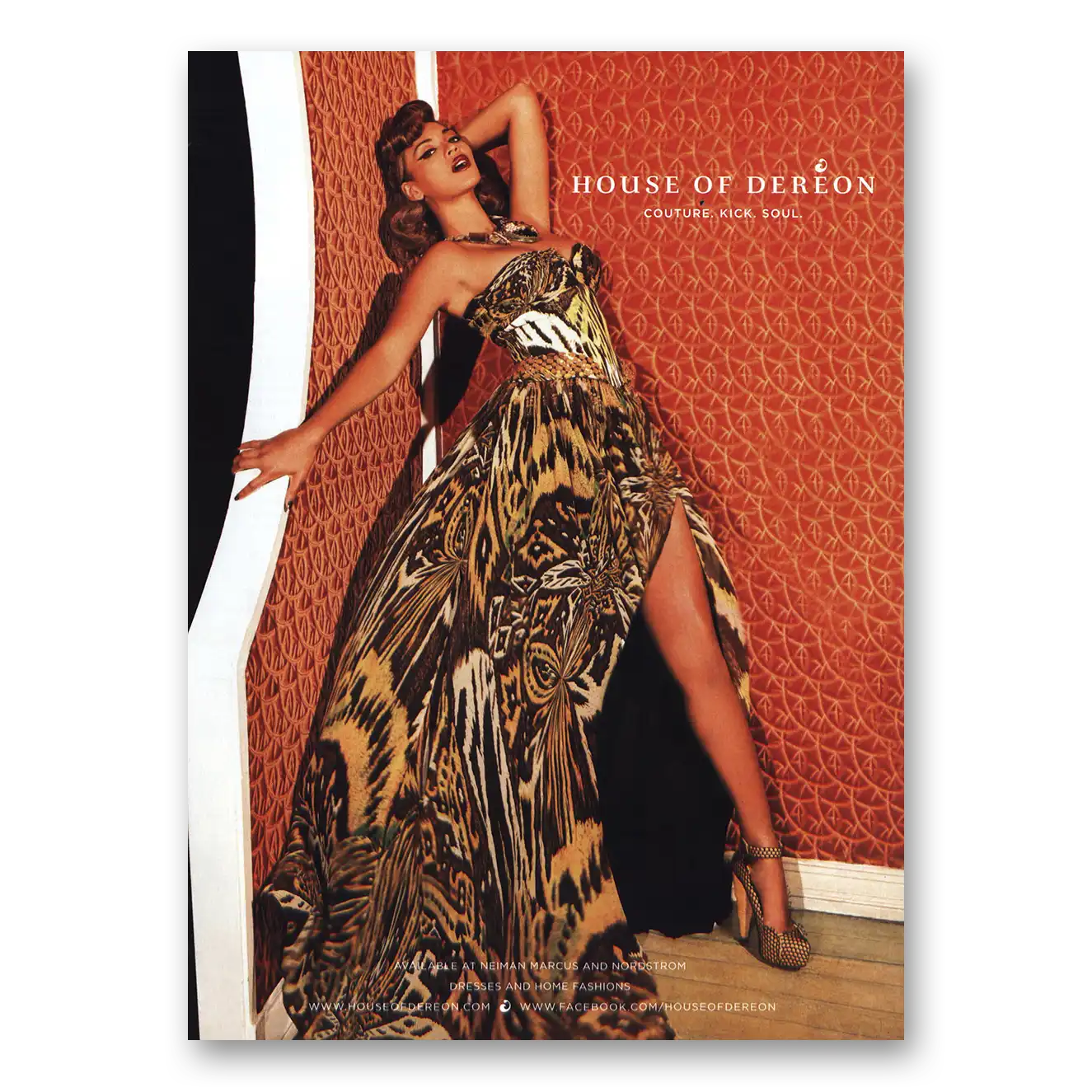 2010 House of Dereon Couture Kick Soul Vintage Magazine Print Ad