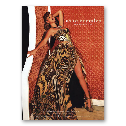 2010 House of Dereon Couture Kick Soul Vintage Magazine Print Ad