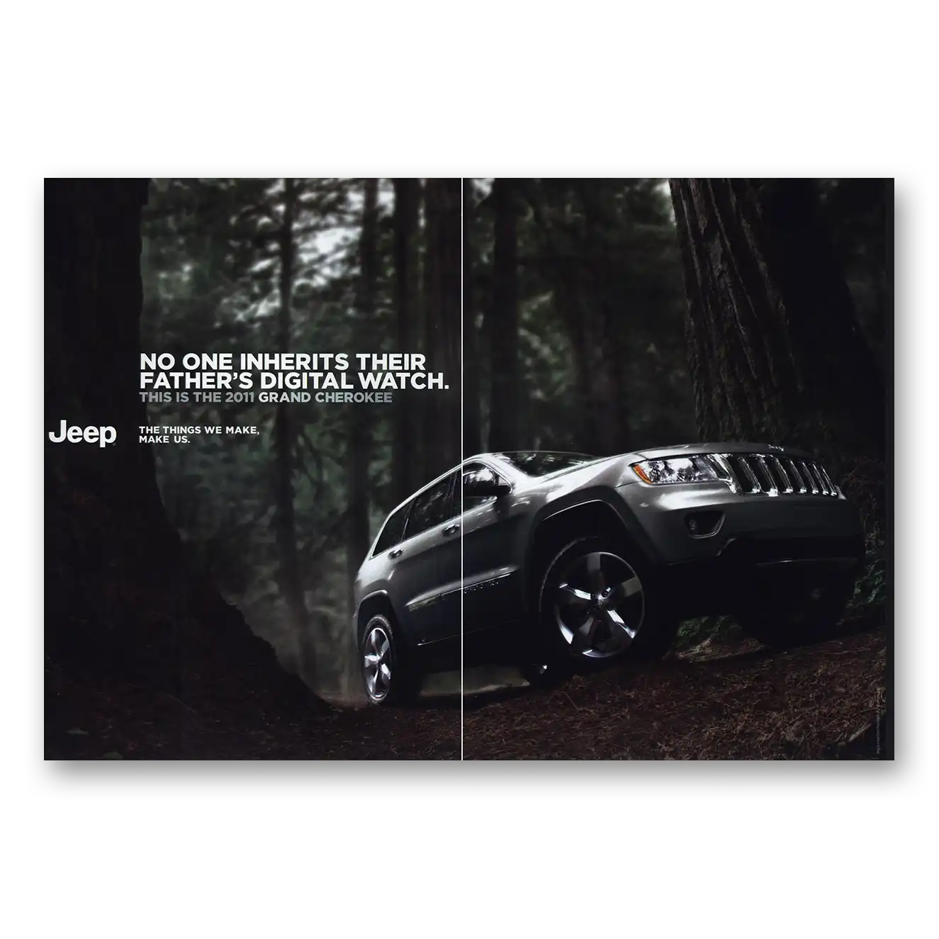 2010 Jeep Inherits Their Fathers Digital Watch Vintage Magazine Print Ad