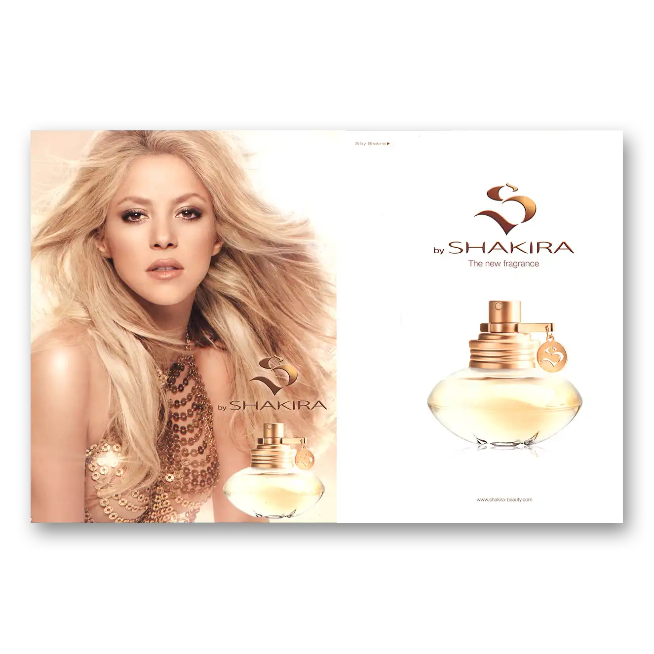 2010 Shakira New Fragrance Vintage Magazine Print Ad