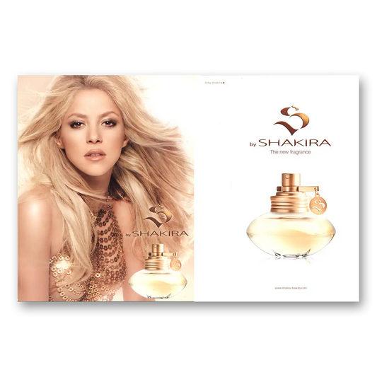 2010 Shakira New Fragrance Vintage Magazine Print Ad