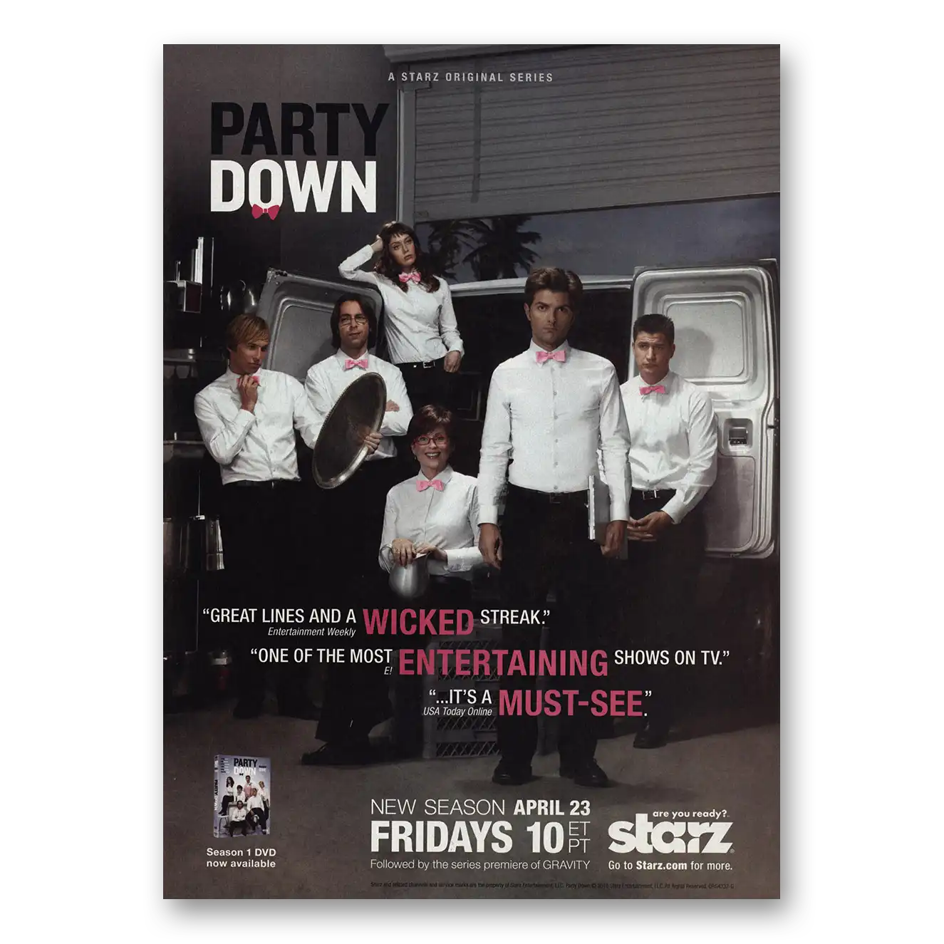 2010 Party Down Promo Great Lines Wicked Streak Vintage Magazine Print Ad