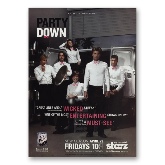 2010 Party Down Promo Great Lines Wicked Streak Vintage Magazine Print Ad