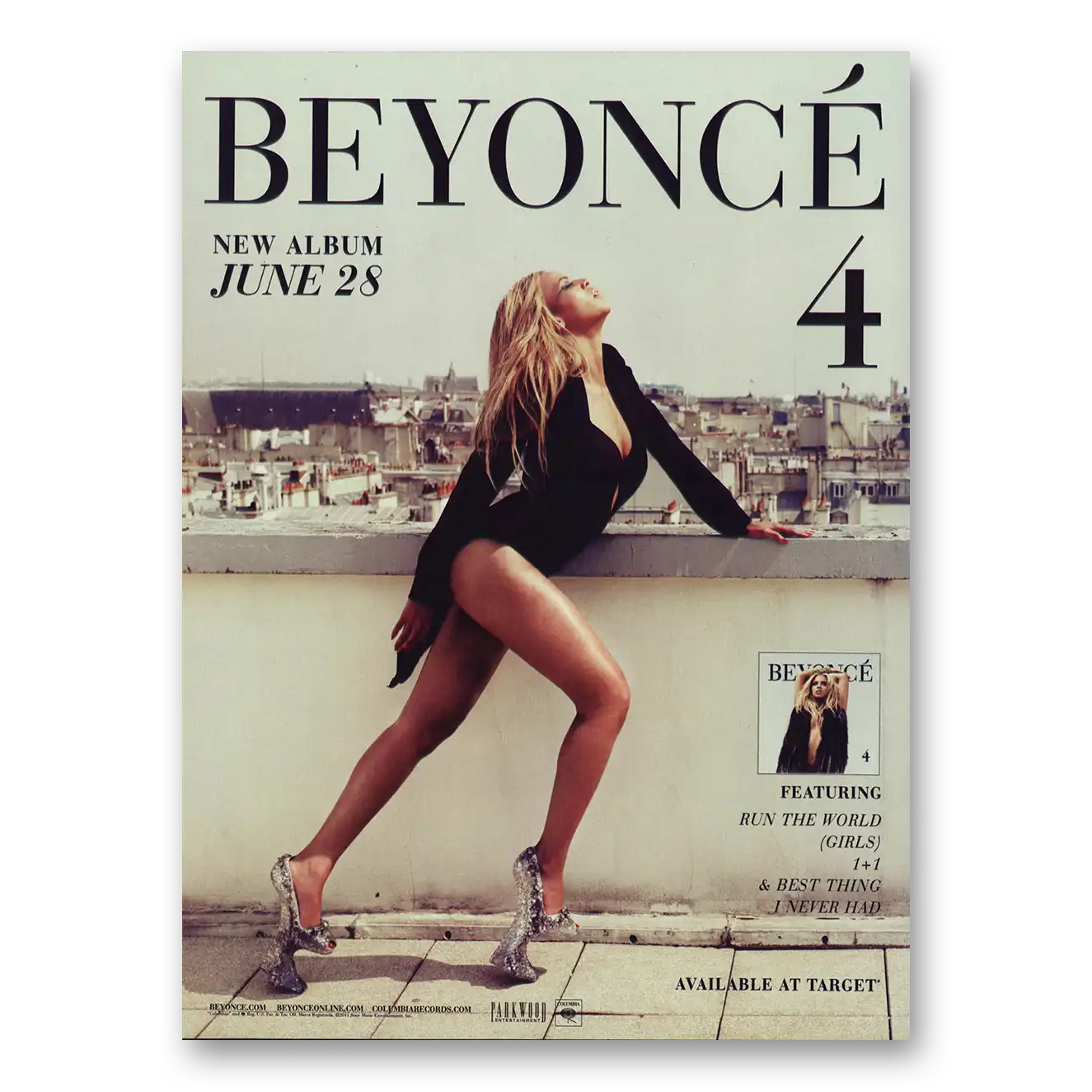 2011 Beyonce 4 Vintage Magazine Print Ad