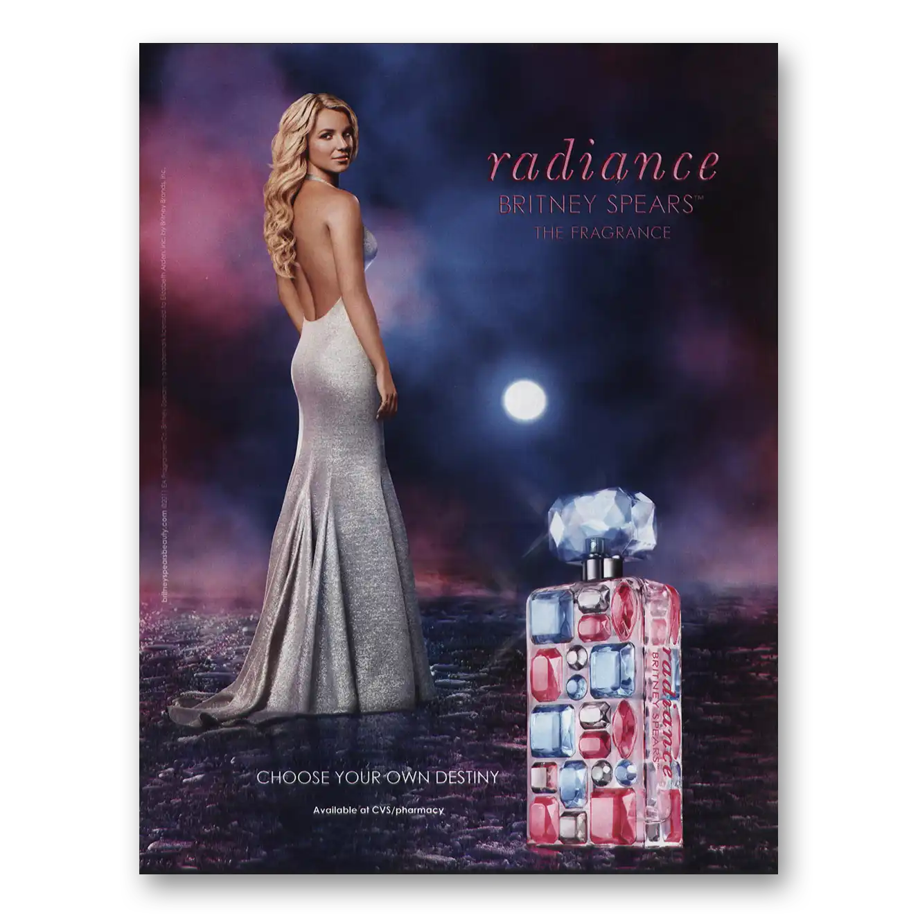 2011 Britney Spears Radiance Perfume Vintage Magazine Print Ad