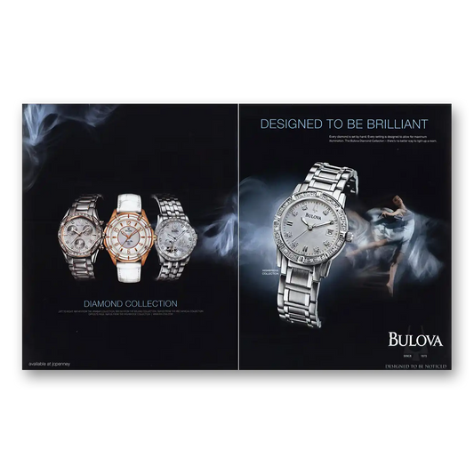 2011 Bulova Watch Designed to Be Brilliant Vintage Magazine Print Ad