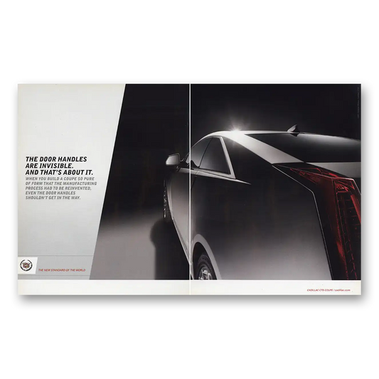 2011 Cadillac Door Handles Are Invisible Vintage Magazine Print Ad