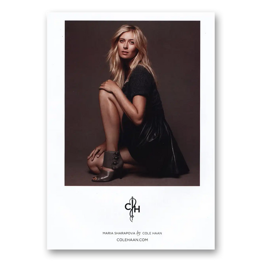 2011 Cole Haan Maria Sharapova Vintage Magazine Print Ad