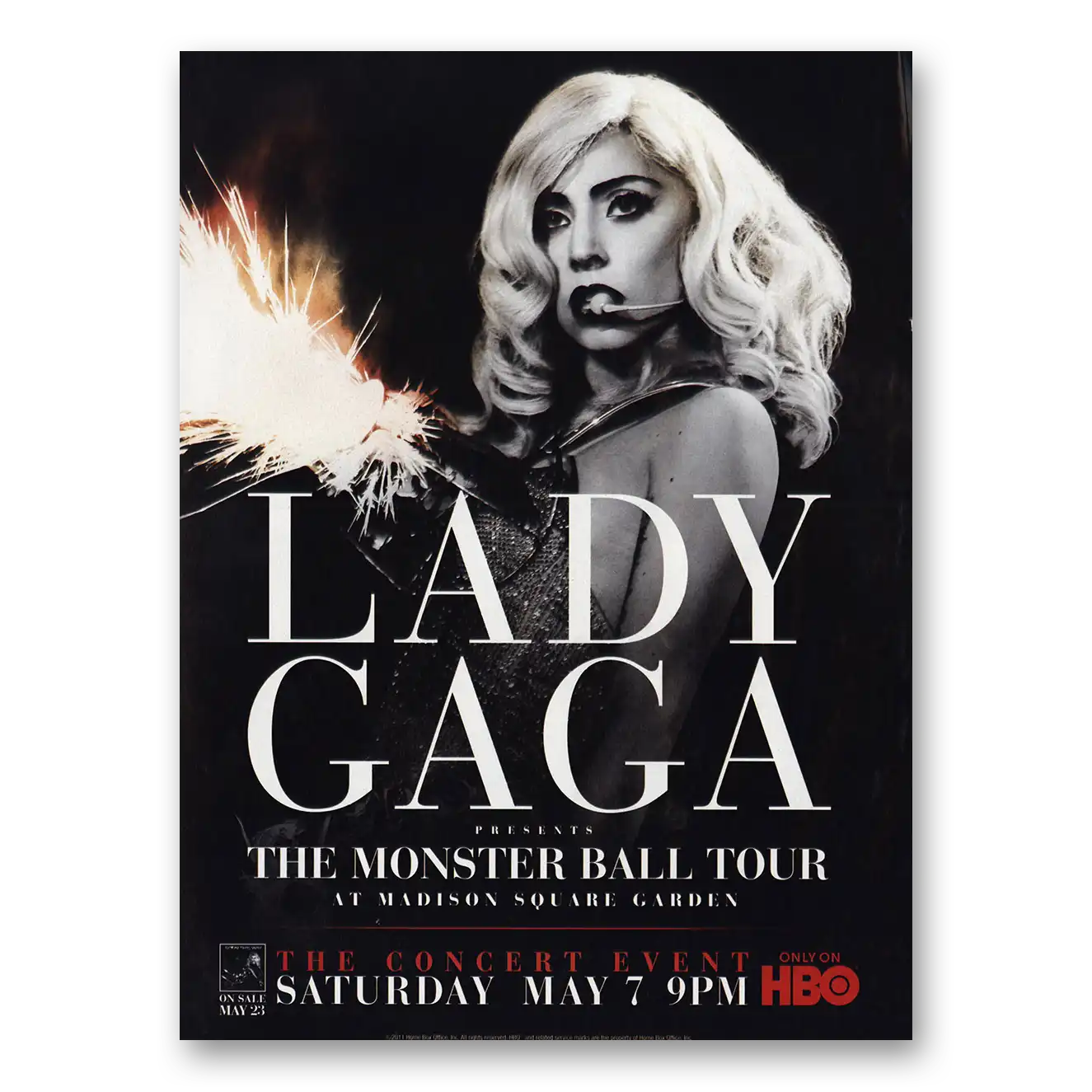 2011 Lady Gaga Monster Ball Tour Vintage Magazine Print Ad