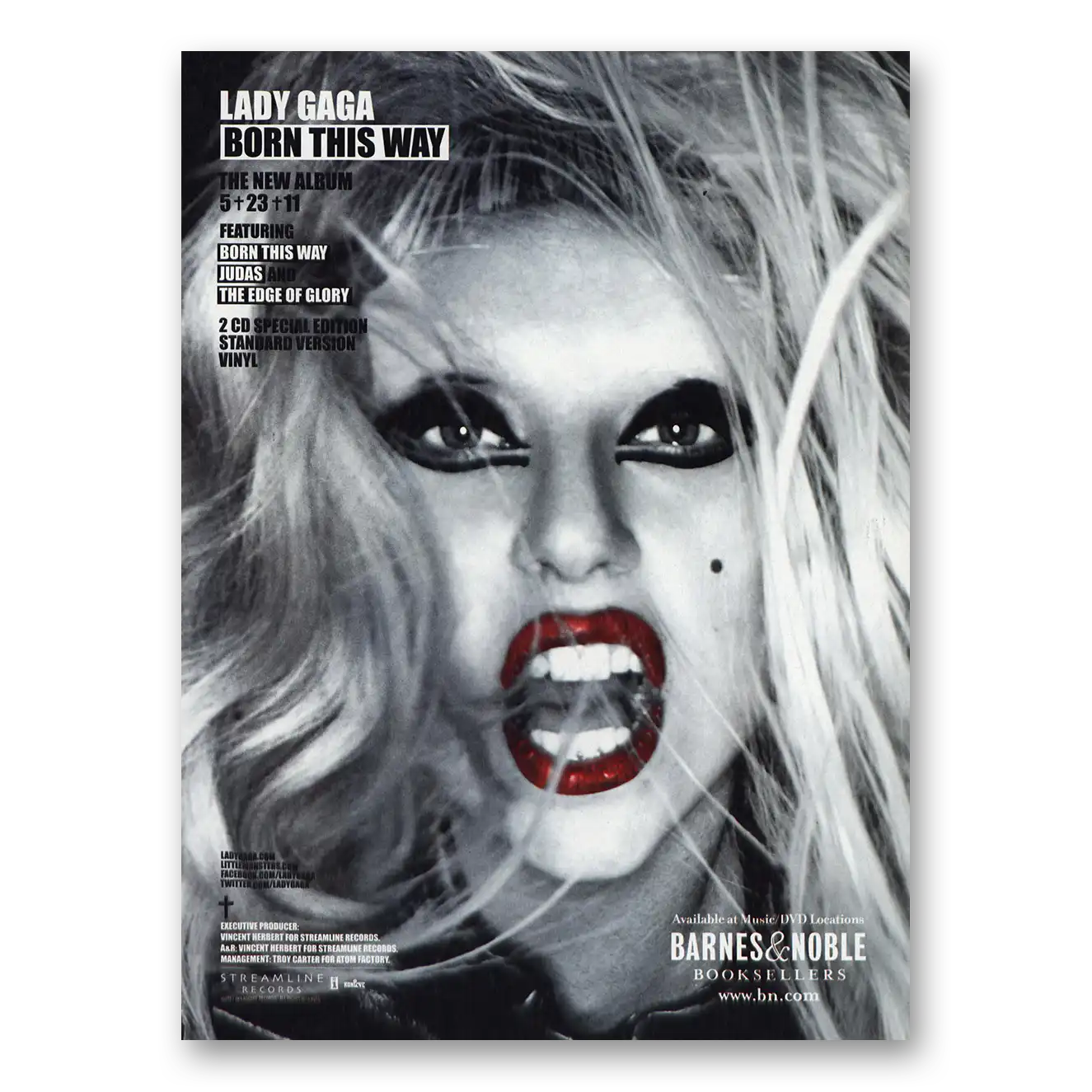 2011 Lady Gaga Born This Way Vintage Magazine Print Ad