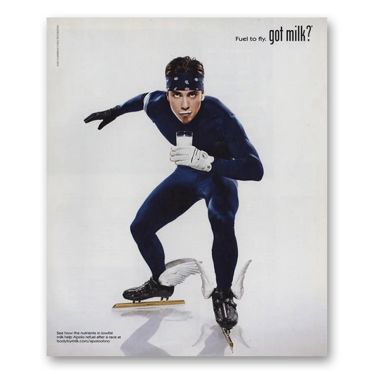 2011 Got Milk Apolo Ohno Vintage Magazine Print Ad