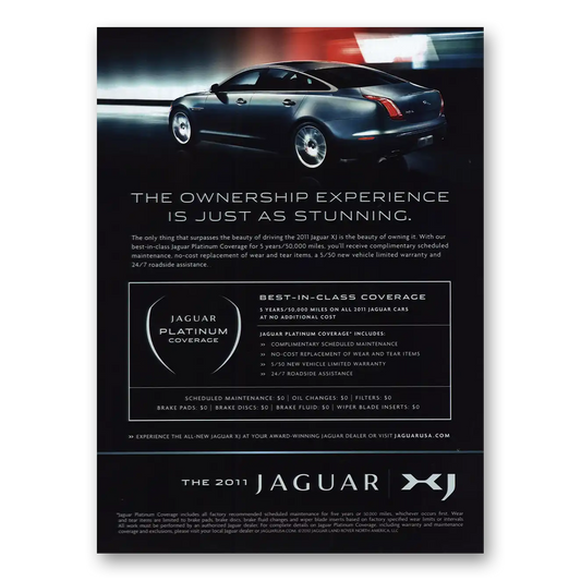 2011 Jaguar Ownership Experience Stunning Vintage Magazine Print Ad