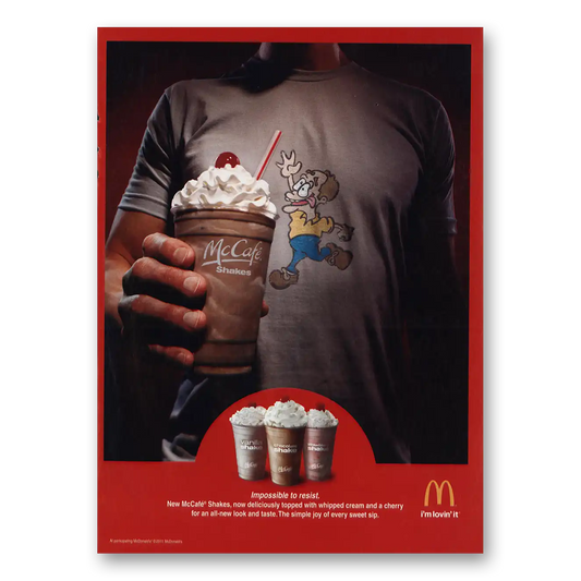 2011 McDonalds McDonalds Shakes Impossible to Resist Vintage Magazine Print Ad