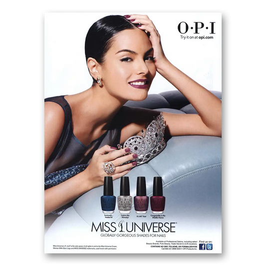 2011 OPI Miss Universe Vintage Magazine Print Ad