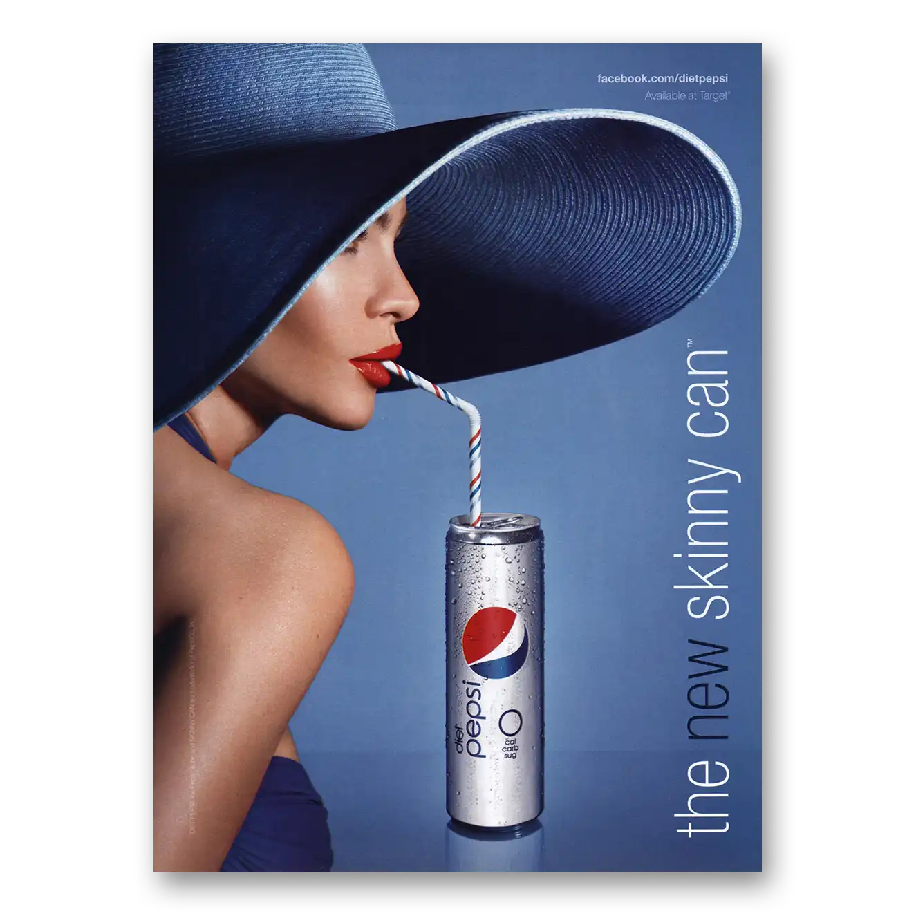 2011 Pepsi The New Skinny Can Vintage Magazine Print Ad