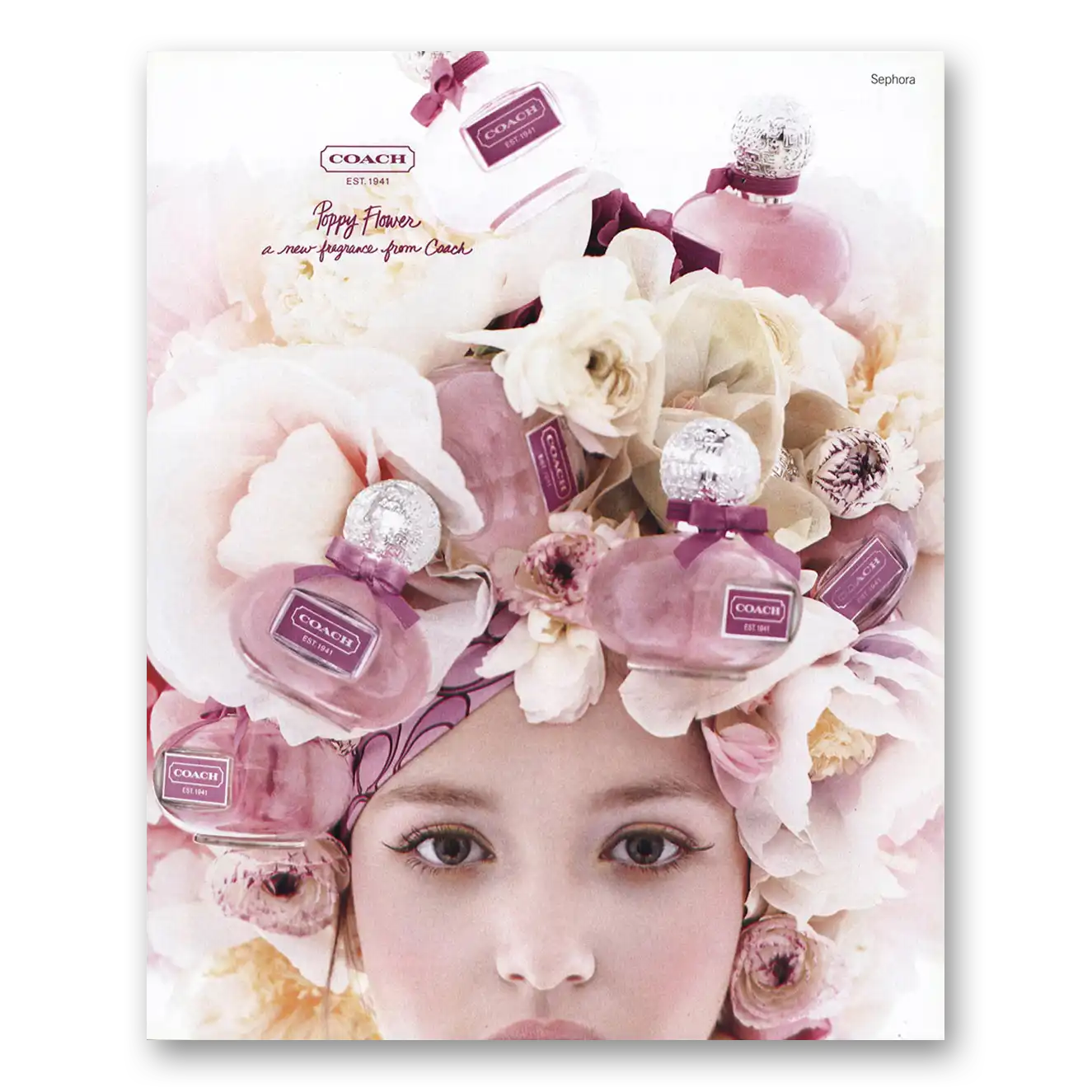 2011 Coach Poppy Flower Perfume Vintage Magazine Print Ad