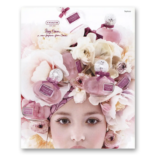 2011 Coach Poppy Flower Perfume Vintage Magazine Print Ad