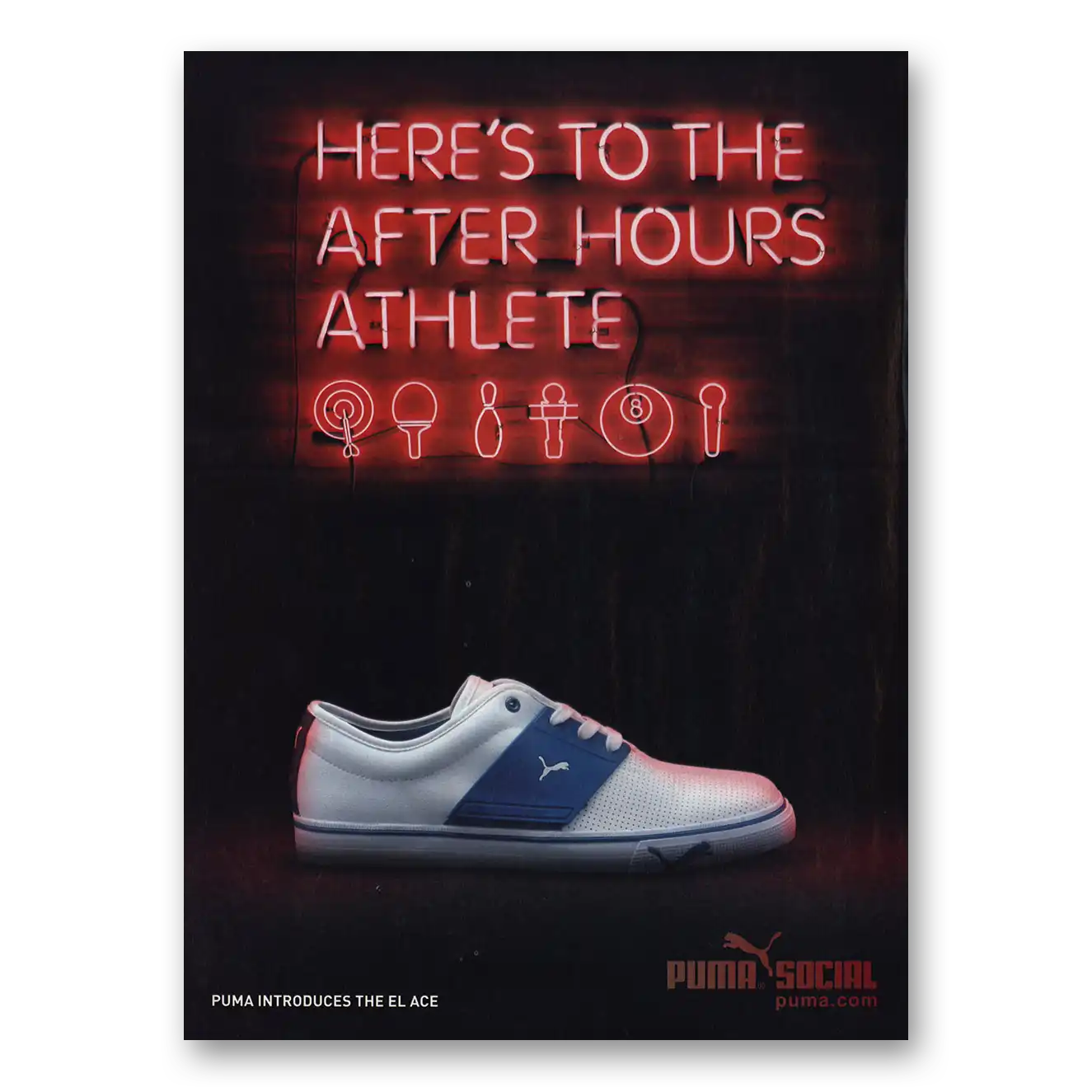 2011 Puma Shoes After Hours Athlete Vintage Magazine Print Ad