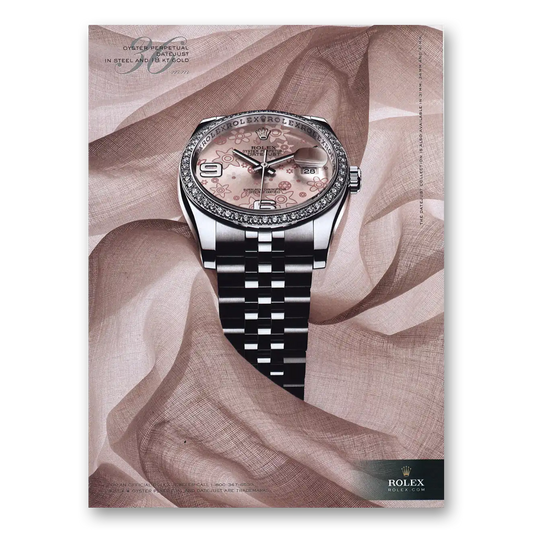 2011 Rolex Oyster Perpetual Steel Vintage Magazine Print Ad