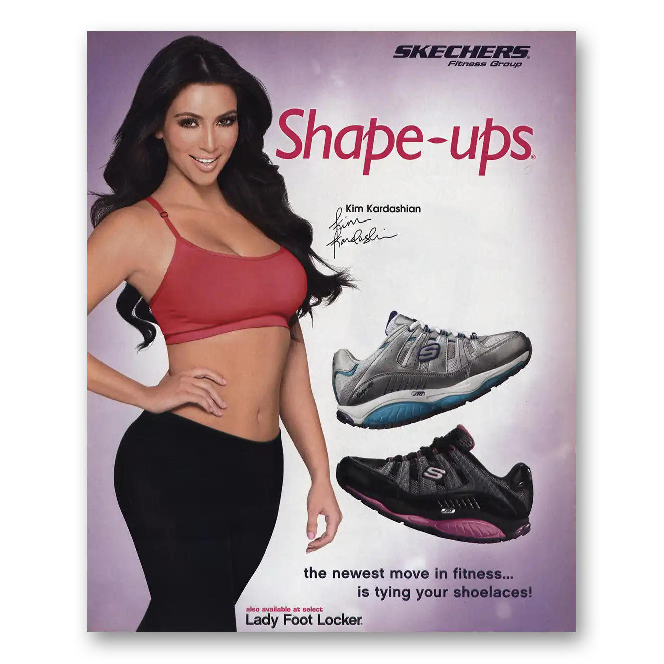 2011 Skechers Shoes Kim Kardashian Vintage Magazine Print Ad