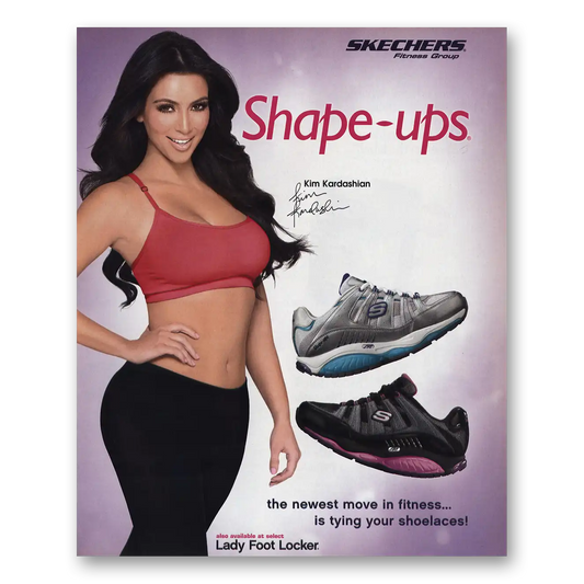 2011 Skechers Shoes Kim Kardashian Vintage Magazine Print Ad