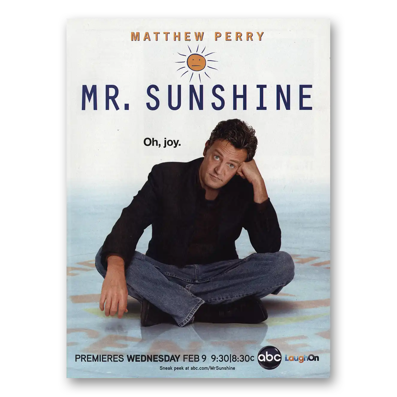 2011 Mr Sunshine Promo Matthew Perry Vintage Magazine Print Ad