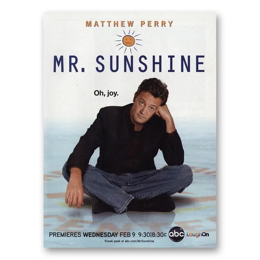 2011 Mr Sunshine Promo Matthew Perry Vintage Magazine Print Ad